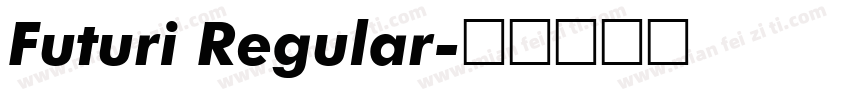 Futuri Regular字体转换
